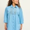 Sella - Overhemdblouse -Aura Blue 1 Sella - Overhemdblouse -Aura Blue -Winkel Voor Damesmode 46ec7fc881d74e3a9ddbf4c4d448cbdf