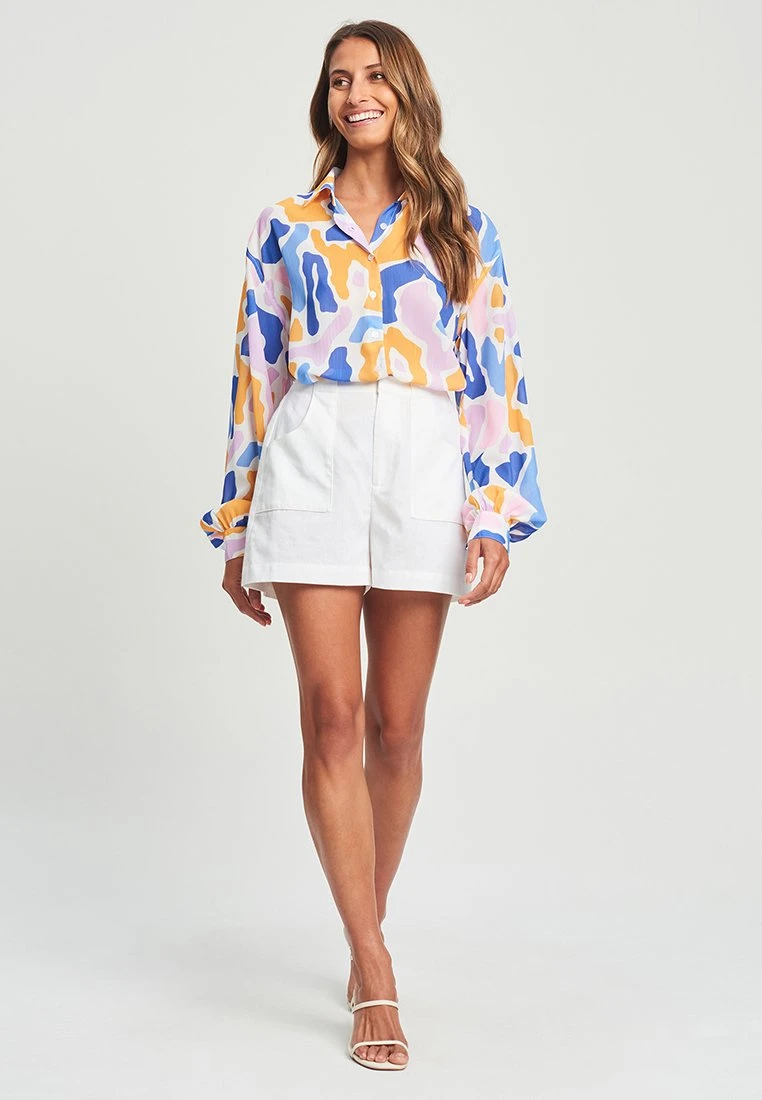 Tussah Selena - Overhemdblouse - Abstract Scandi Violet 4 Tussah Selena - Overhemdblouse - Abstract Scandi Violet - Afbeelding 2