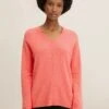 Tom Tailor Mit V Ausschnitt  - Trui - Smooth Papaya Red