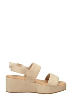 Sandalen Met Sleehak - Beige -Winkel Voor Damesmode 484637dbbd9549c589c48491a71dd0d8