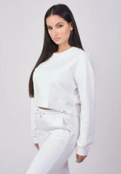 Basic Court Ample - Sweater - Blanc -Winkel Voor Damesmode 4a61fec0bbdf4083b590080a47907b7c