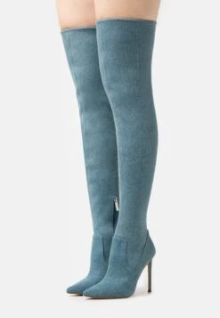 Steve Madden Vava - Laarzen Met Hoge Hak - Blue Denim