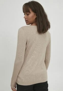 Pzsara - Trui - White Pepper Melange -Winkel Voor Damesmode 4dadee84e6224fb090e3fc759b6d14ab