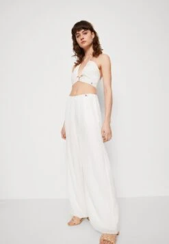 Calvin Klein Jeans Crinkle Long Straight Pants - Broek - Ancient White -Winkel Voor Damesmode 4e81a936c3e843bfa351b1eb5ee4f6a3