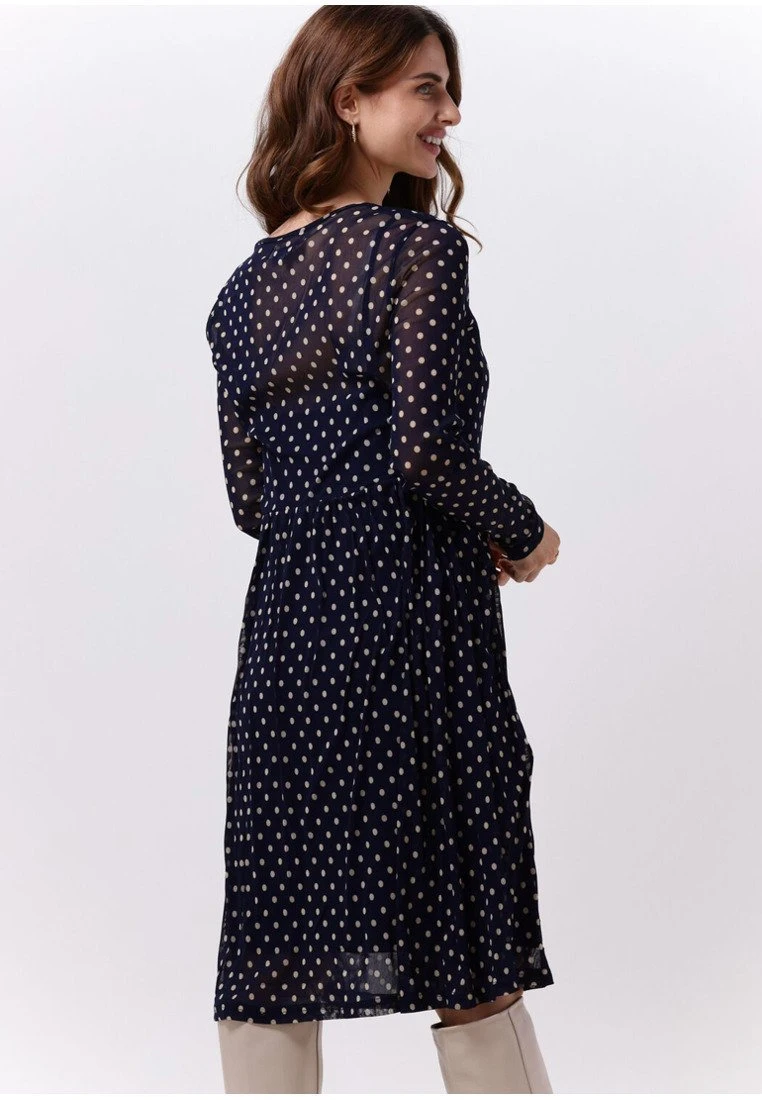 Lollys Laundry Lydia - Jurk - Donkerblauw 4 Lollys Laundry Lydia - Jurk - Donkerblauw - Afbeelding 2