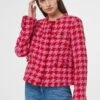Mit Hahnentritt-Muster - Blazer - Leuchtpink Rot -Winkel Voor Damesmode 4fbd7110a96645fdbd3e83d2e23acb3b