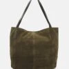 Anna Field Leather - Handtas - Khaki -Winkel Voor Damesmode 4fe33866136c4a0ab8fe51b79aefe216