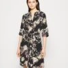 Scotch & Soda Allover Printed Loose Fit Dress - Jurk - Black -Winkel Voor Damesmode 504193827660451c90f871bad423e3cc