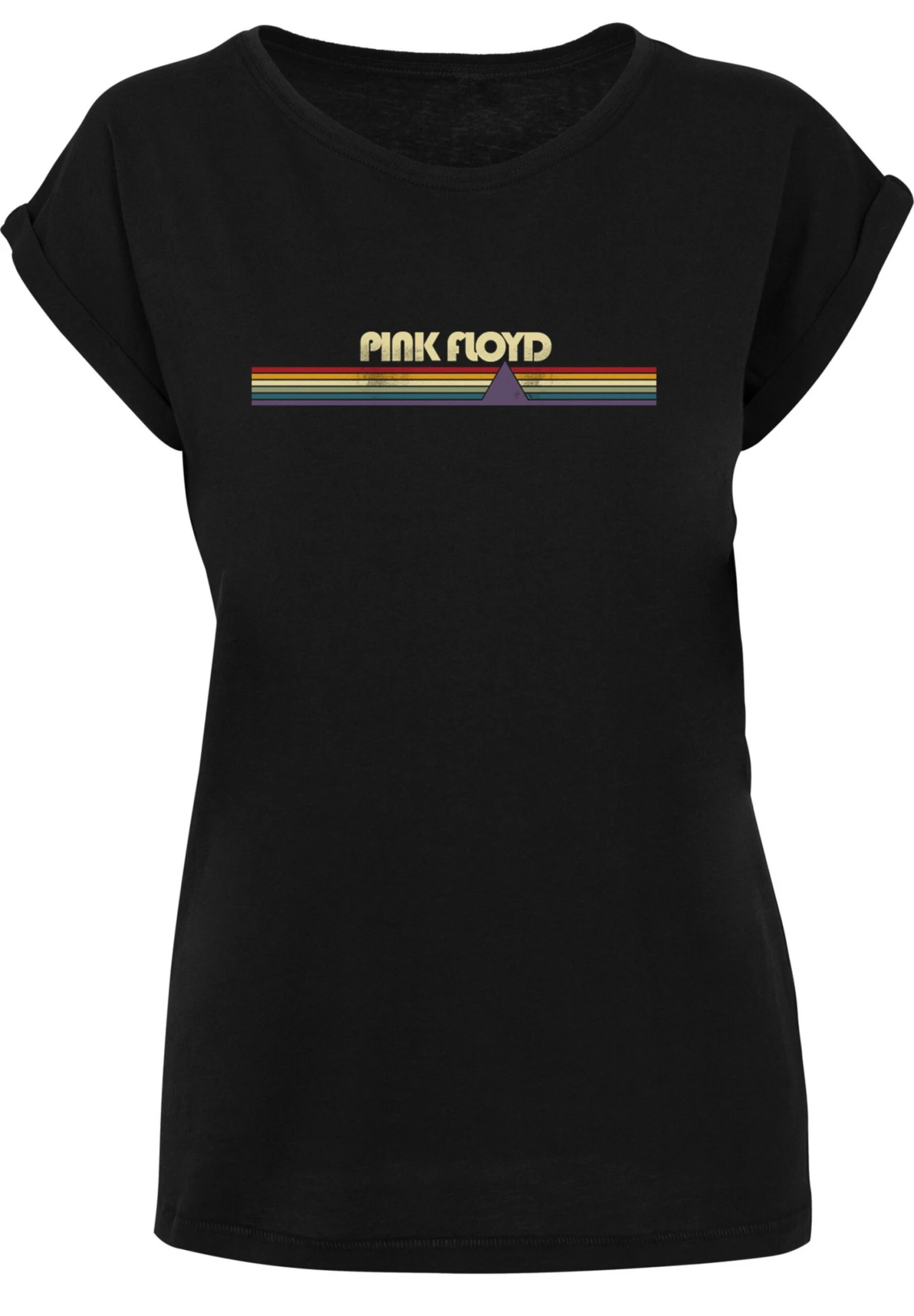 F4NT4STIC Pink Floyd Prism RetroVintage Rock Band Merch. - T-Shirt Print - Black 7 F4NT4STIC Pink Floyd Prism RetroVintage Rock Band Merch. - T-Shirt Print - Black - Afbeelding 6