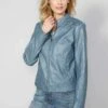 Leren Jas - Blau 2 Leren Jas - Blau -Winkel Voor Damesmode 5201871d0f14457599adc07cbd575877