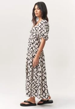 Darley - Maxi-Jurk - Black Tie Dye Check -Winkel Voor Damesmode 528fba2ff6f84e6b83ebccf1b70fede4
