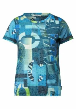 Cecil Mit Alloverprint - T-Shirt Print - Blau -Winkel Voor Damesmode 52b2ec17780e469aa1e4bf15f8f5be3d