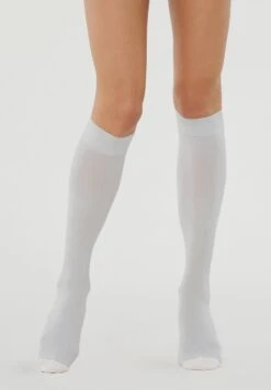 Wolford Metallic Support - Kniekousen - White/Silver