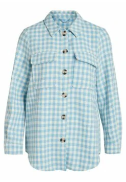 Vila Viheather L/S- Halflange Jas - Alaskan Blue -Winkel Voor Damesmode 54e1e3790711432bb2647671bca22fde