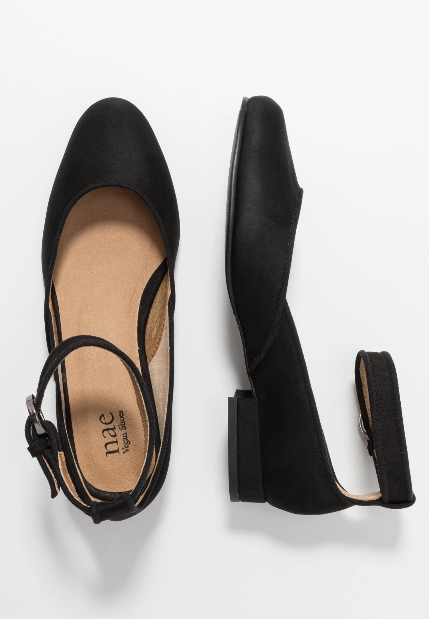 Leen - Ballerina'S Met Enkelbandjes - Black 4 Leen - Ballerina'S Met Enkelbandjes - Black - Afbeelding 2