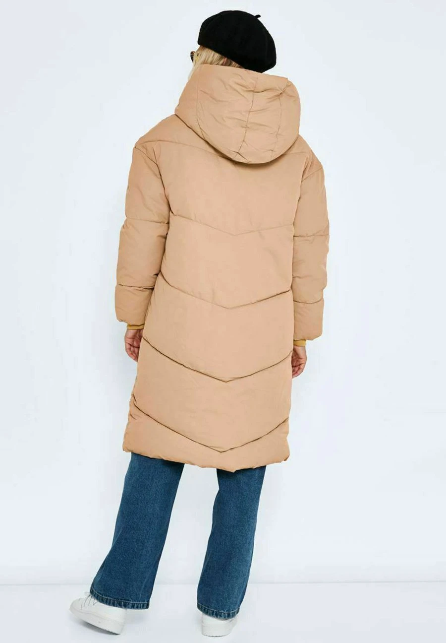 Noisy May Nmtally Long Jacket- Winterjas - Tigers Eye 5 Noisy May Nmtally Long Jacket- Winterjas - Tigers Eye - Afbeelding 3