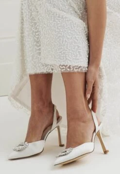 Next Forever Comfort Wedding Jewel Slingback- Klassieke Pumps - Ivory