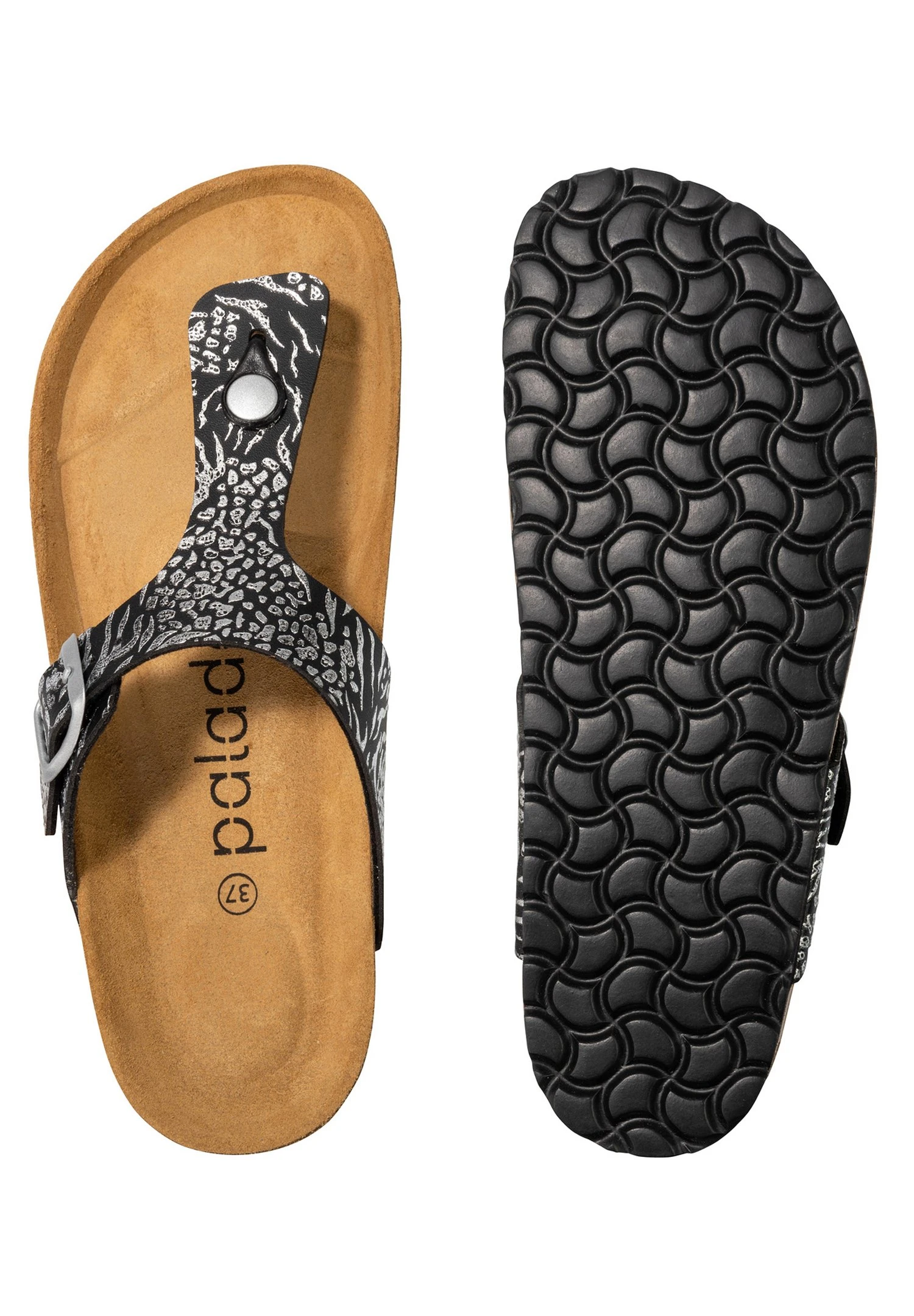 Kos - Teensandalen - Ornament Schwarz 5 Kos - Teensandalen - Ornament Schwarz - Afbeelding 3