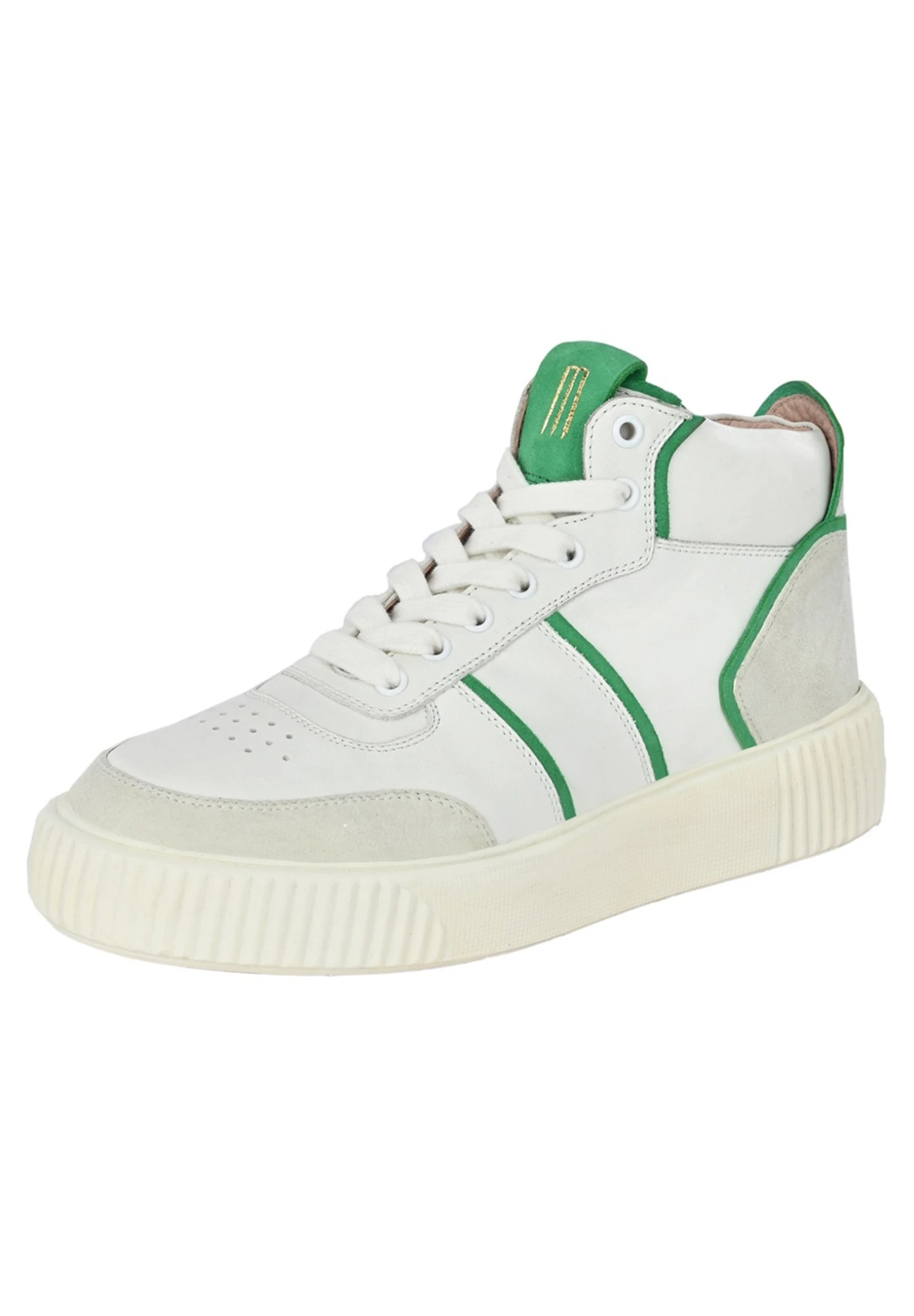 Marwa - Sneakers Hoog - Weiß/Hellgrün 5 Marwa - Sneakers Hoog - Weiß/Hellgrün - Afbeelding 3