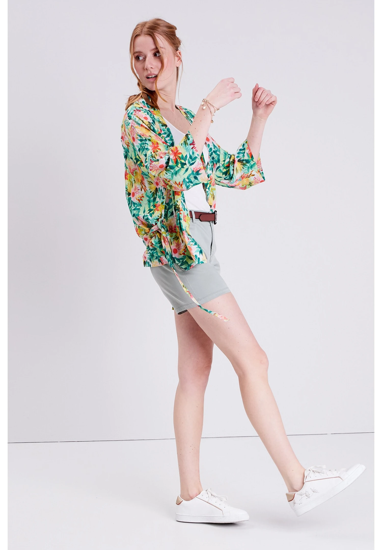 Overhemdblouse - Vert Émeraude 4 Overhemdblouse - Vert Émeraude - Afbeelding 2