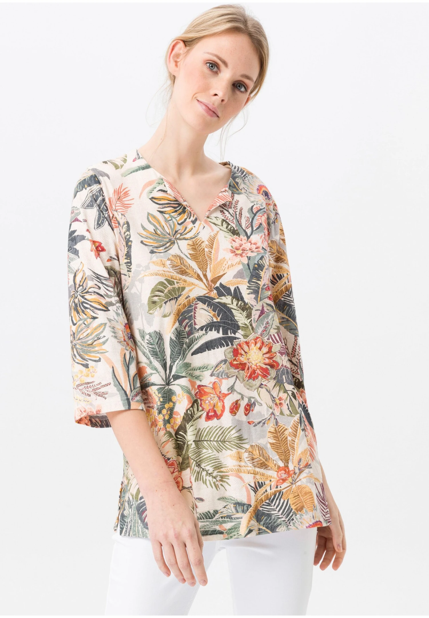 Blouse - Beige/Multicolor 3 Blouse - Beige/Multicolor