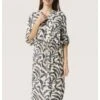 Soaked In Luxury Zaya - Jurk - Sandshell Dot Leaves Print -Winkel Voor Damesmode 5f70bb1e2956473e94af28c4de2c7c32