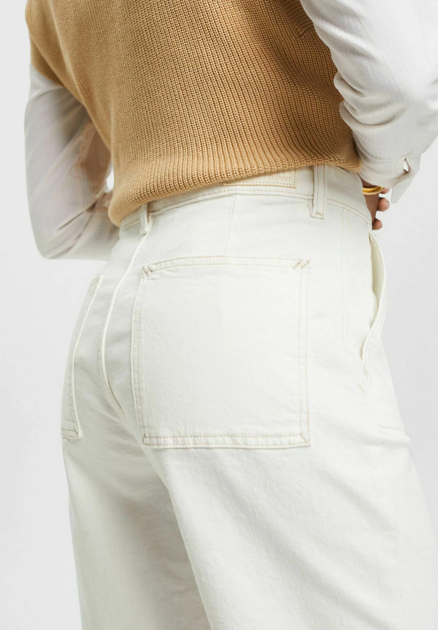 ESPRIT Mit Hohem Bund - Shorts - Off White 8 ESPRIT Mit Hohem Bund - Shorts - Off White - Afbeelding 6