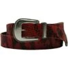 Mit Schlangenpräg - Riem - Red -Winkel Voor Damesmode 6194bb8c63584d7fba9741dbfad875c5