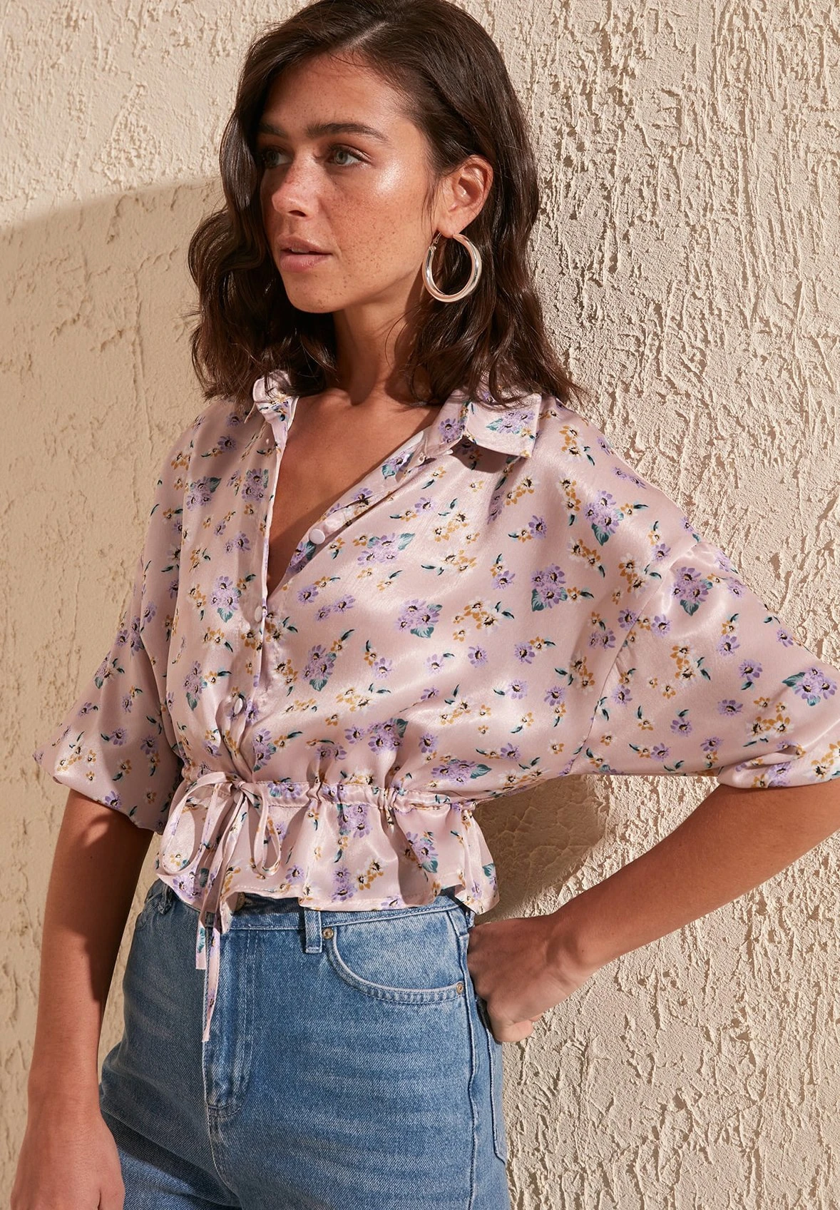 Trendyol Twoss - Overhemdblouse - Pink 5 Trendyol Twoss - Overhemdblouse - Pink - Afbeelding 3