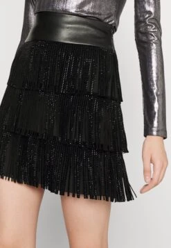 DKNY Fringe Skirt Waist - Minirok - Black -Winkel Voor Damesmode 62ba6ecfc5334689be25a0b21e5629fd