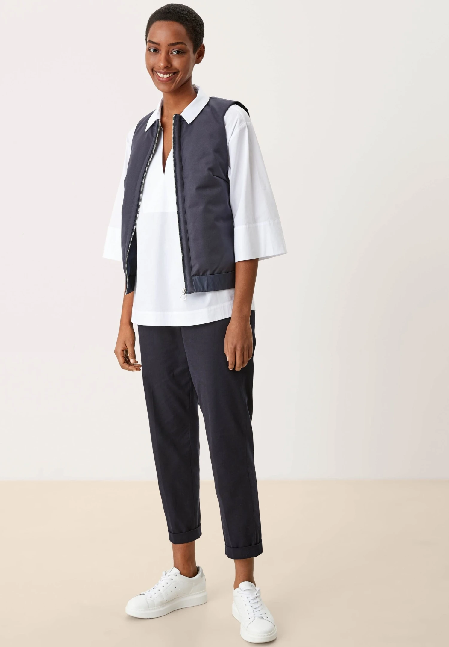 S.Oliver BLACK LABEL Bodywarmer - Blue 4 S.Oliver BLACK LABEL Bodywarmer - Blue - Afbeelding 2