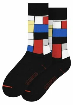 Piet Mondrian Composition - Sokken - Black/Multi