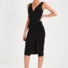 Wal G V Neck Midi - Jerseyjurk - Black 1 Wal G V Neck Midi - Jerseyjurk - Black -Winkel Voor Damesmode 67ecbee138ed4420958642b384f09e2f