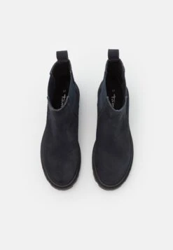 Tamaris Enkellaarsjes Met Plateauzool - Navy -Winkel Voor Damesmode 6823424f12014228aae3dc533b88e8f1
