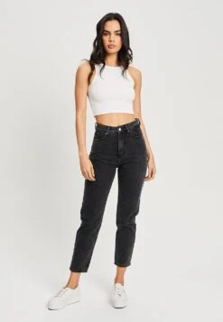 Mia Mum - Slim Fit Jeans - Washed Black -Winkel Voor Damesmode 6b47cb3601704233b902838f5846f1d4