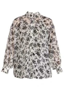 Manga Larga Con Estampado - Overhemdblouse - Blanco 13 Manga Larga Con Estampado - Overhemdblouse - Blanco -Winkel Voor Damesmode 6b870b2425fd4de8833da764a39c02dd