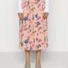 Pieces Petite Pcnya Midi Skirt- A-Lijn Rok - Misty Rose/Big Flower -Winkel Voor Damesmode 72ffe9b8dcda42f8a9601a878819537d