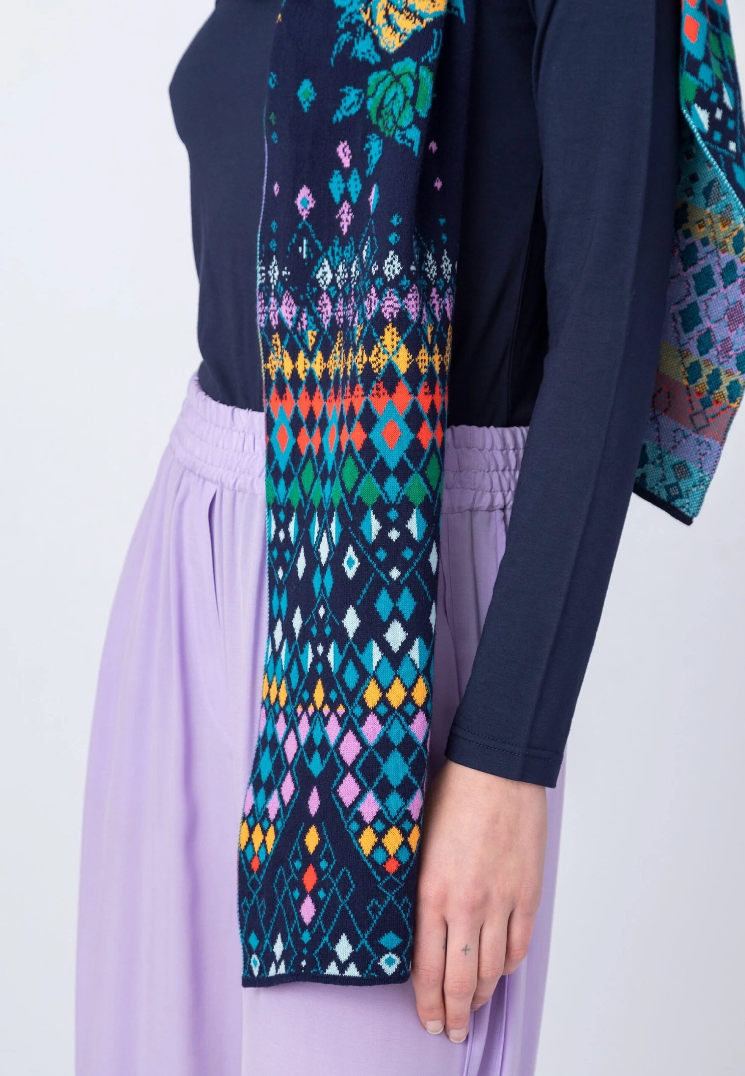 Sjaal - Marine 5 Sjaal - Marine - Afbeelding 3