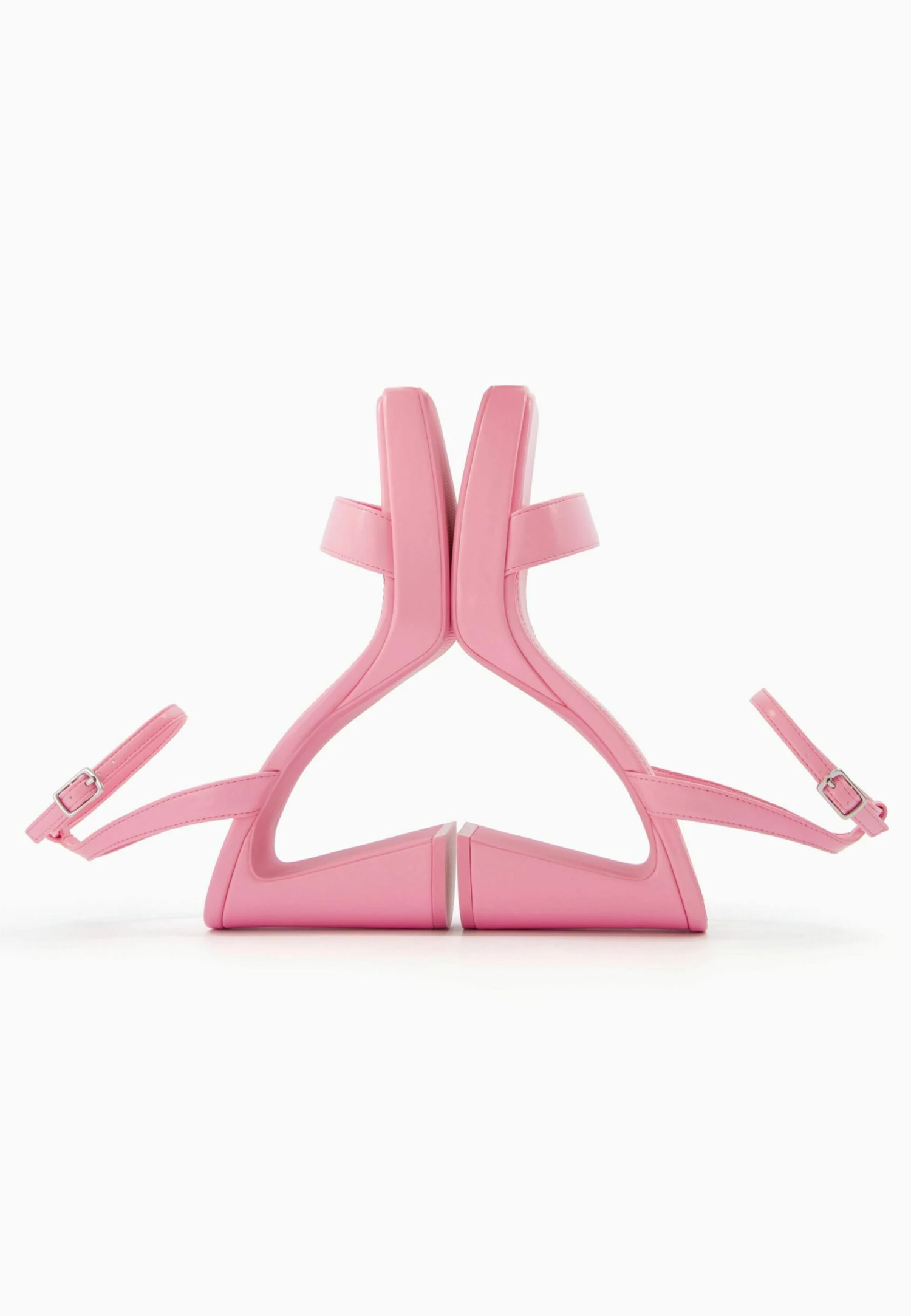 BERSHKA With Ankle Strap- Sandalen Met Hoge Hak - Pink 8 BERSHKA With Ankle Strap- Sandalen Met Hoge Hak - Pink - Afbeelding 6