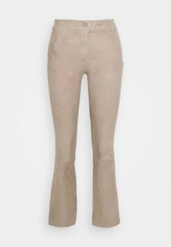 REPEAT Pants - Leren Broek - Taupe -Winkel Voor Damesmode 7618417661854149b15c6527c85aad52