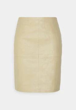 Cecilia- Leren Rok - Beige -Winkel Voor Damesmode 763e53bdc28c43ababc2dcf503a2d1a2