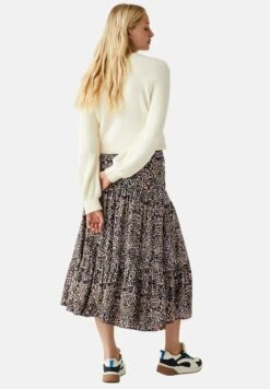 Marks & Spencer Animal Tired Midaxi - A-Lijn Rok - Natural Mix -Winkel Voor Damesmode 76789f25a8c646c4803013738c611182