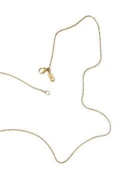 Design Letters 16Mm Charm With 45Cm Necklace 18K Gold-Plated - Ketting - Gold-Coloured -Winkel Voor Damesmode 7a931f989ed840aca3b60abf9ceb0d6b