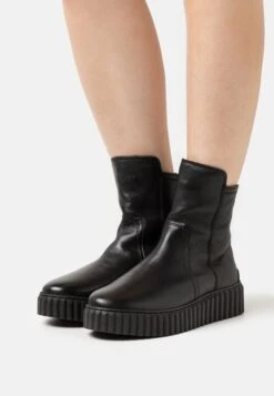 Marc O'Polo Bianca - Enkellaarsjes Met Plateauzool - Black