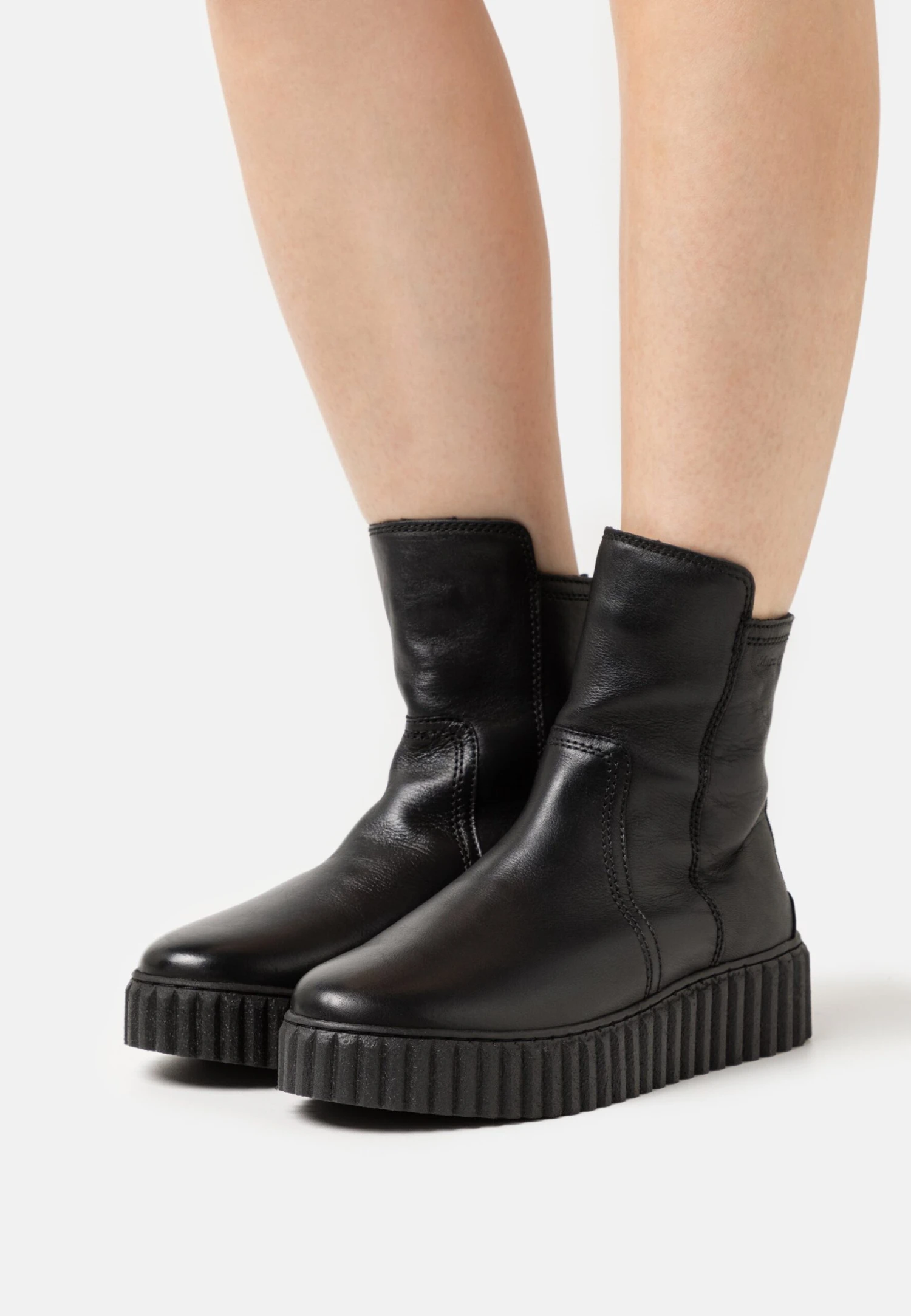 Marc O'Polo Bianca - Enkellaarsjes Met Plateauzool - Black 3 Marc O'Polo Bianca - Enkellaarsjes Met Plateauzool - Black