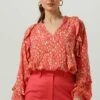 Roma- Blouse - Koraal -Winkel Voor Damesmode 7ca6234d8c9b46249db1264ca796281c