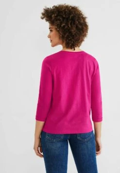 STREET ONE Mit 3/4 Ärmel - Longsleeve - Pink -Winkel Voor Damesmode 7ca686c7a496471a80e59a361f526ad5