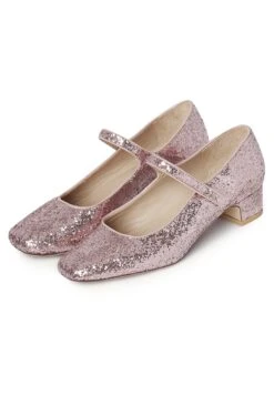 Dora - Bruidsschoenen - Pink Glitter -Winkel Voor Damesmode 8119c462254d4e1f8ded907b4ab7446b