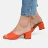 Lena- Muiltjes Met Hak - Orange -Winkel Voor Damesmode 81687dd1c7484982b6c8f834fa21d774