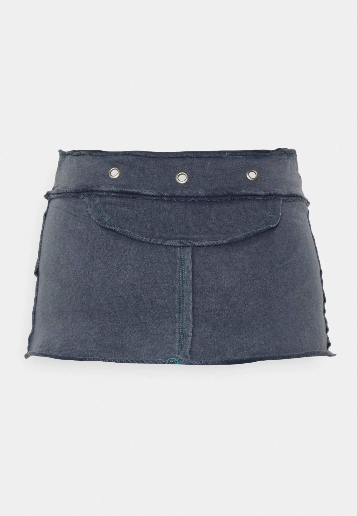 Jaded London Skirt With Raw Hem Embroidery Stitch Details - Minirok - Blue 4 Jaded London Skirt With Raw Hem Embroidery Stitch Details - Minirok - Blue - Afbeelding 2